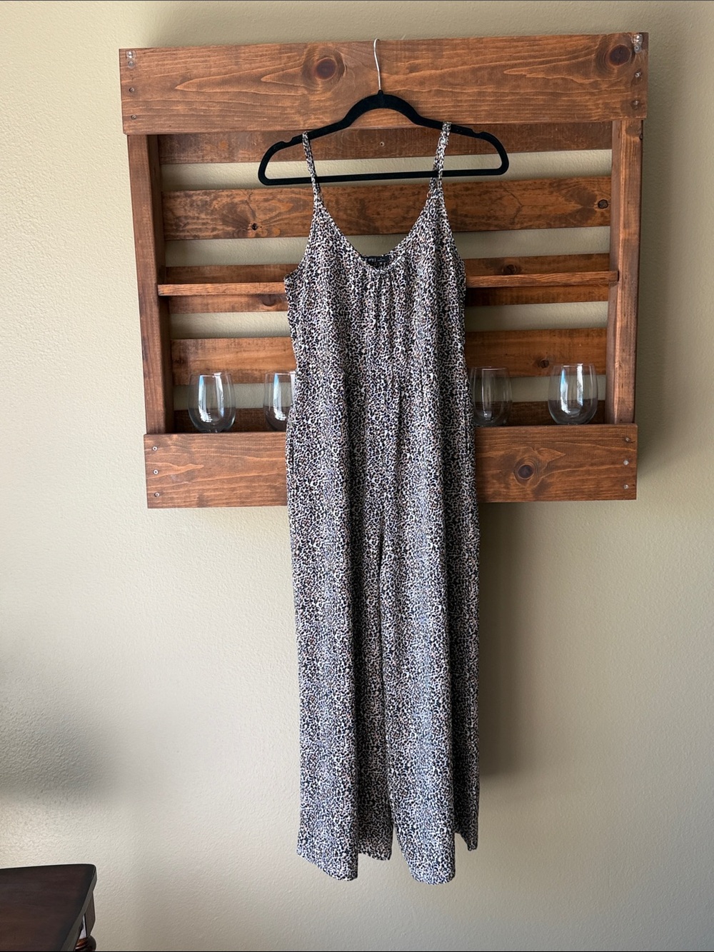 Very J Leopard Print Romper